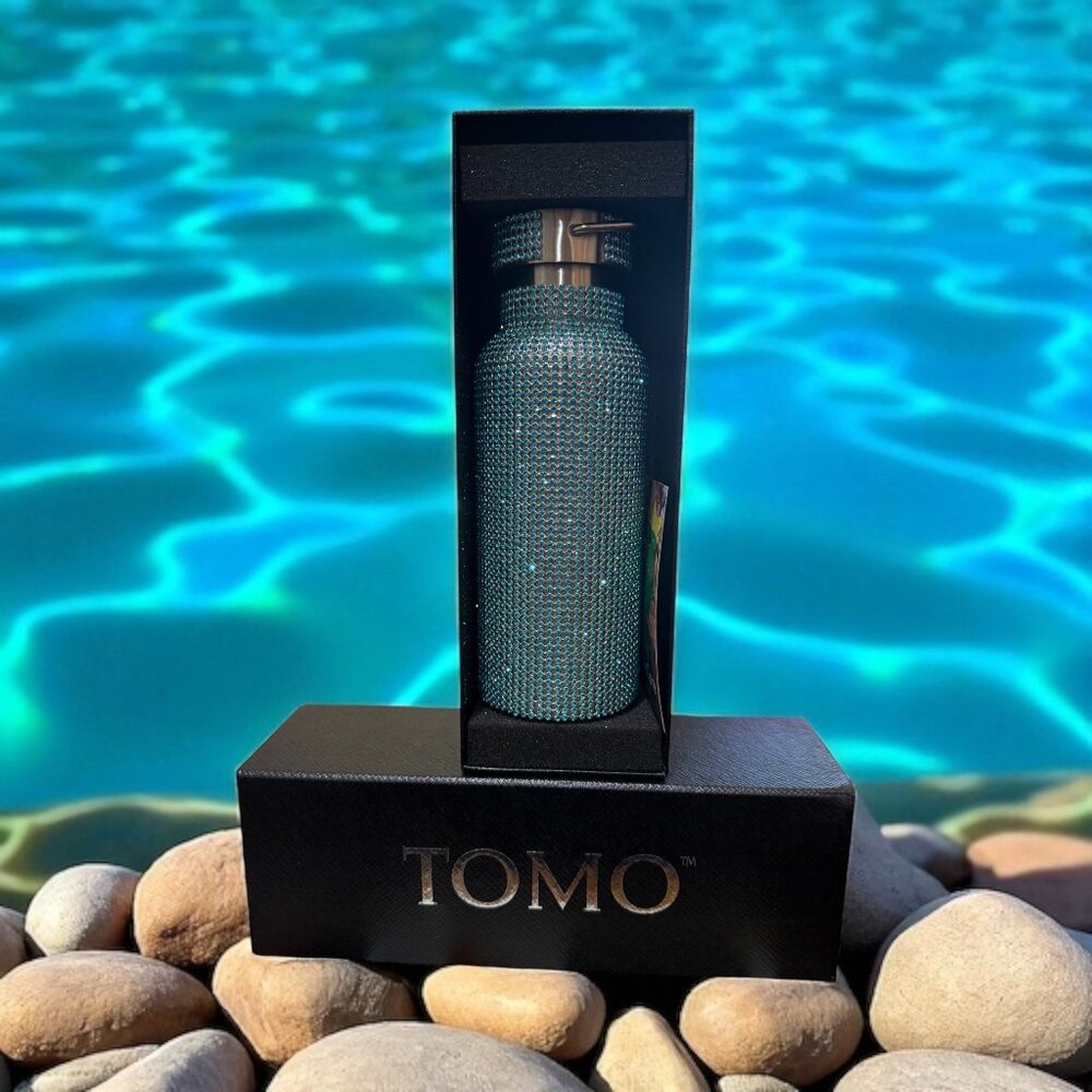 TOMO Drink Tumbler with Aqua Stones